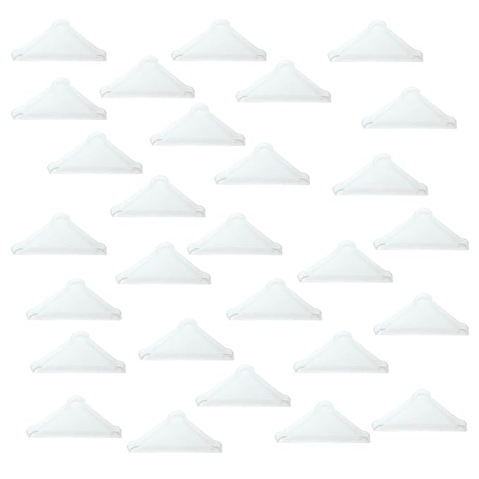Mirror Corner Protectors- 20 Pcs Toughened Glass Corner Protector Ceramic Tile wrap Angle Plastic Bathroom Lens Right Angle（3x50mm）