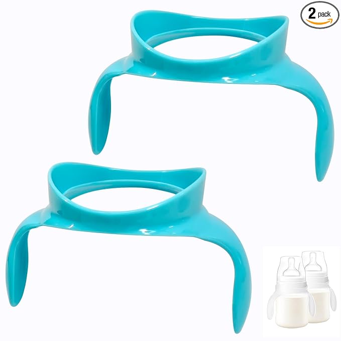 Compatible Bottle Handles for Philips Avent Anti-Colic AirFree Vent Baby Bottles, 2 Count (Blue)
