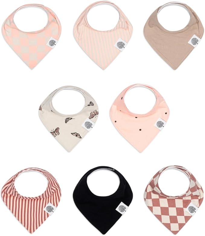 Parker Baby Bandana Drool Bibs for Boys, Girls & Unisex - Soft & Stylish Teething Bibs for Babies