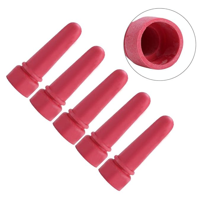 Cow Feeding Nipple, 5pcs Personalized Durable 6.9cm Length Rubber Milk Drink Nipples Animal Feeding Supplies