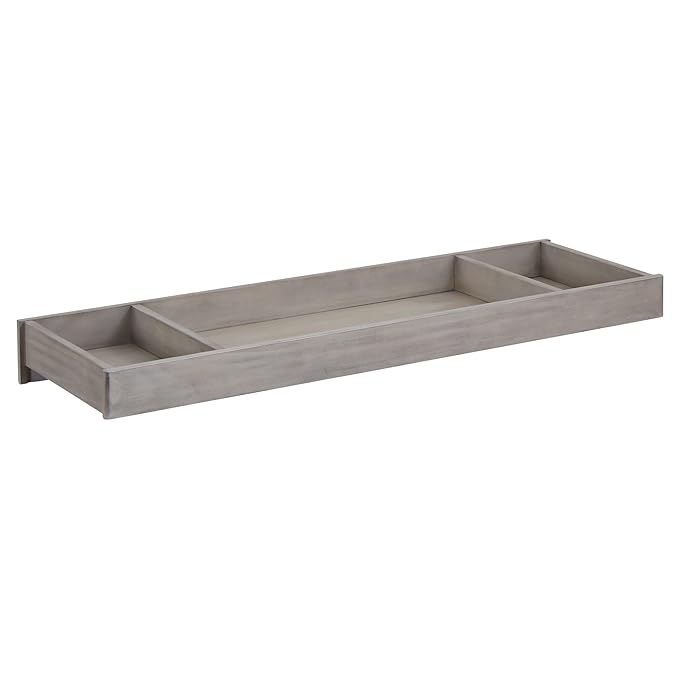 Soho Baby Chandler Premium Changing Topper for 6-Drawer Dresser, Smooth Stone Wash Finish