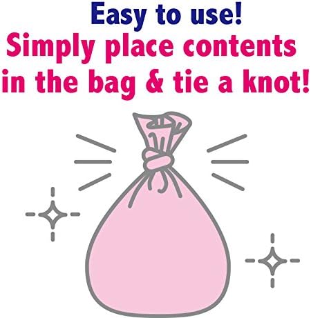 BOS Amazing Odor Sealing Baby Diaper Disposal Bags - Durable and Unscented [Size: S, Color: Pink] (150 count, Pack of 2) (300 Bags)