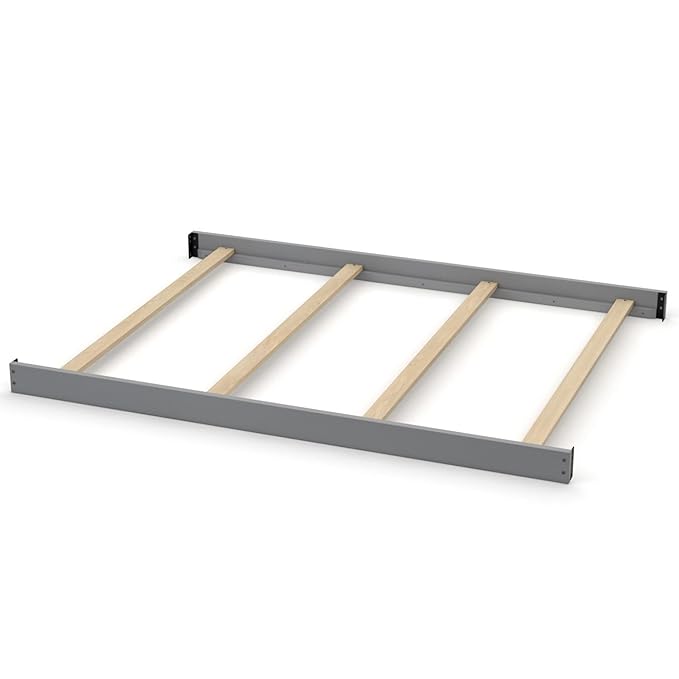 Full-Size Conversion Kit Bed Rails for Oxford, Soho, Ozlo & Avalon Baby Convertible Cribs - Solid Wood - Toddler and Adult Rail for Full-Size Bed - Nursery and Baby Furniture (Dove Gray, Bolt-On Kit)