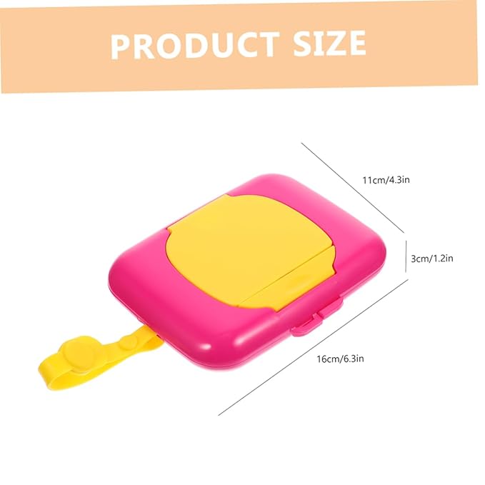 ibasenice Lightweight Portable Box Baby Wipes Dispenser for Travel Stroller Crib and Desktop Easy to Clean