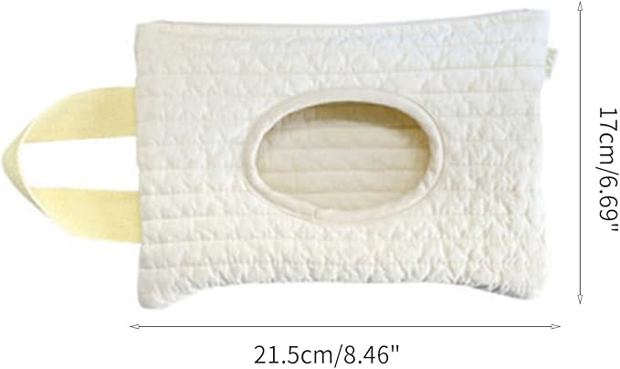 LIANXUE Cotton Wipes Dispenser Refillable Wipe Holder Travel Wet Wipe Container Baby Wipe Pouch for Car Stroller Indoor Outdoor Cotton