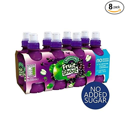 Robinsons Fruit Shoot Blackcurrant & Apple No Added Sugar 8 x 200ml
