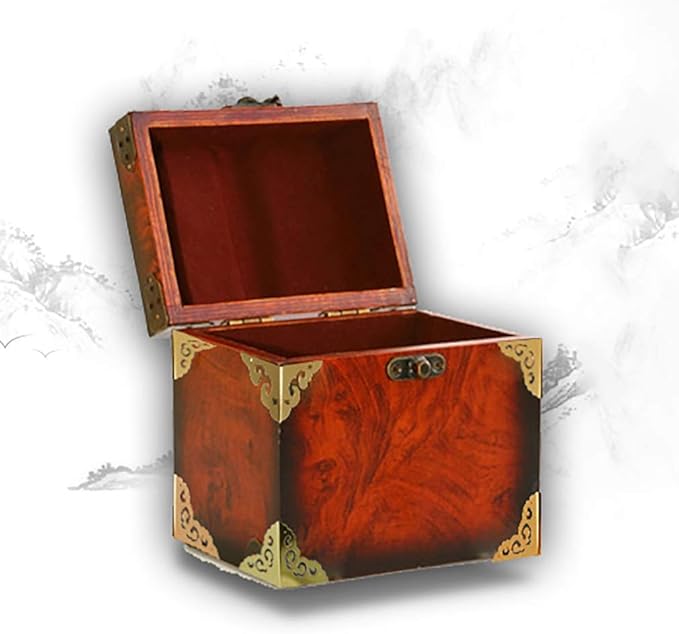 4Pcs Antique Brass Hollow Cloud Pattern Two Sides Corner Protectors Vintage Furniture Desk Edge Wooden Jewelry Gift Box Cabinet Corner Guard (Gold)