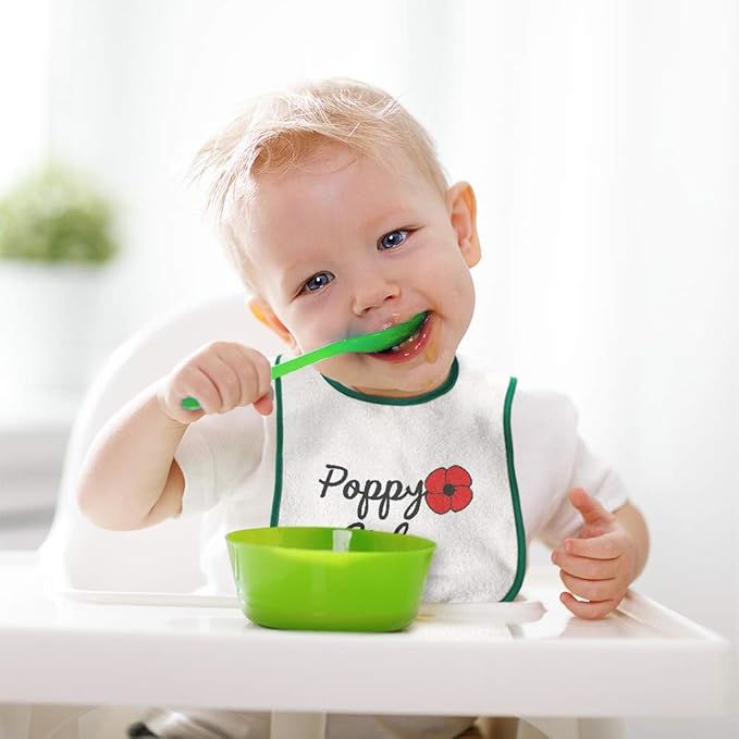 Toddler & Baby Bibs Burp Cloths Other Girly Designs Poppy Girl Cotton Baby Items for Baby Girl & Boy White Red Design Only