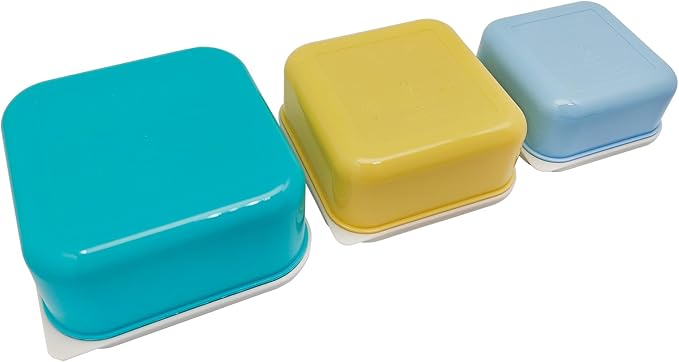 Jacent Safari Snack Boxes: 3 Count Pack with 3 Sizes, Craft/Snack Containers, Easy Open, Leak Proof Small Food Containers with Lids, Nesting Boxes For Sandwiches, Snacks, And More