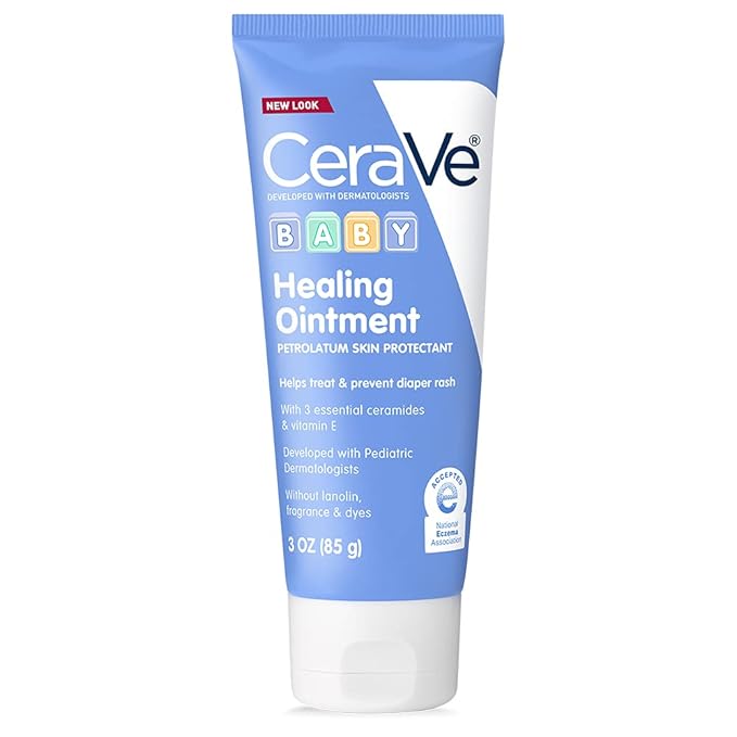CeraVe Diaper Rash Cream | Baby Healing Ointment & Vitamin E | Lanolin, Fragrance, Paraben, Dye, Phthalates & Sulfate Free | Baby Soap & Baby Lotion |Niacinamide & Vitamin E