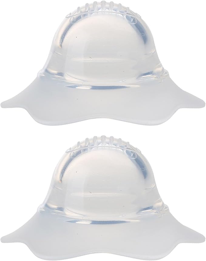 2Pcs for Silver Silicone Nipple Corrector Petal-Shaped Extractor Suction De Silicone