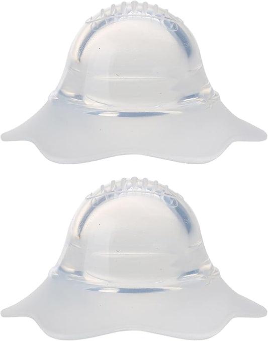 2Pcs for Silver Silicone Nipple Corrector Petal-Shaped Extractor Suction De Silicone