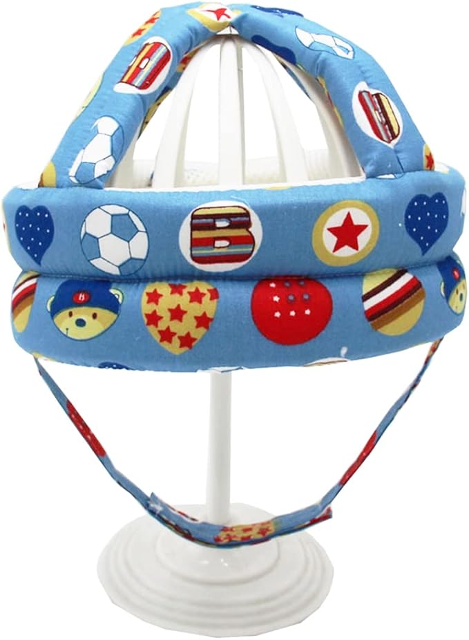 Baby Safety Helmet Baby Head Protector Upgarded for Baby Walking Crawling Running Infant Toddlers Head Protective Hat Head Cushion Headguard Bumper Bonnet Lightweight Breathable Adjustable 0-3 Yeas