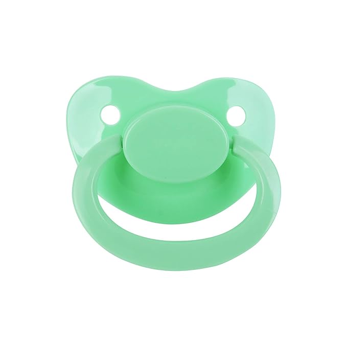 Adult Bottle Pacifier Set, Big Sized, Animal Pattern Design, 8oz (Green)