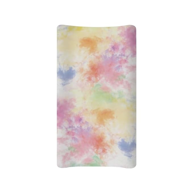 Stretchy Diaper Changing Table Cover, Snug and Soft Change Table Pad Covers Fit 16 * 32 Inches, Tie Dye