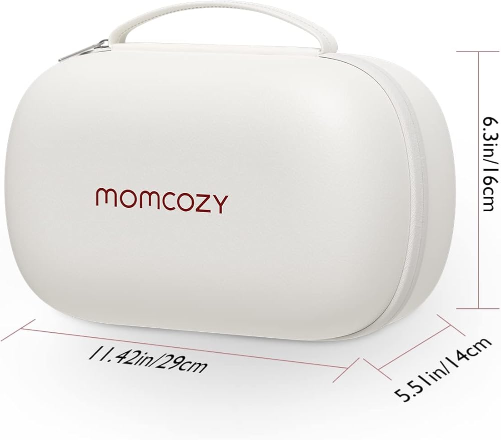 Momcozy Breast Pump Storage Bag, Hard Shell Case with Removable Tray, Watertight Breast Pump Storage Bag for Pumping Bag, Diaper Bag, or Handbag（Holds 2 Pumps）