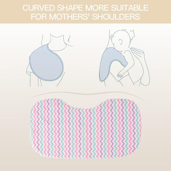 sleepyturtle Pack of 5,Baby Burp Cloths,Soft and Absorbent,Unisex,Easy to Use