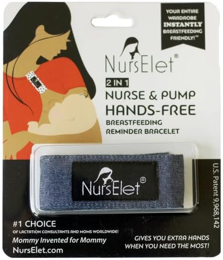 Nursing Bracelet, Hands-Free Shirt Holder Becomes Your Reminder Bracelet