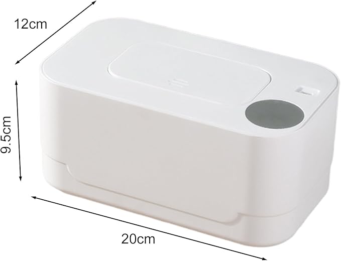 Baby Wipe Warmer,Portable Temperature Adjustable USB Powered Large Capacity Wet Tissue Dispenser Heater for Newborn Wet Napkin Warmer 2