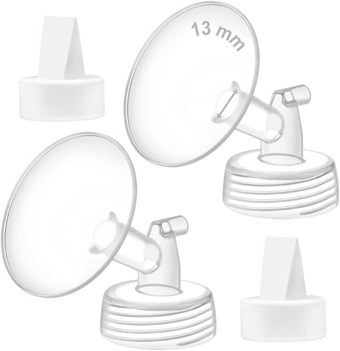 Maymom 13mm Flange and Duckbill Valve Compatible with Spectra S1 Spectra S2 Spectra 9 Plus Not Original Spectra Pump Parts Replace Spectra S2 Pump Parts Spectra Flange Spectra Duckbill Valve