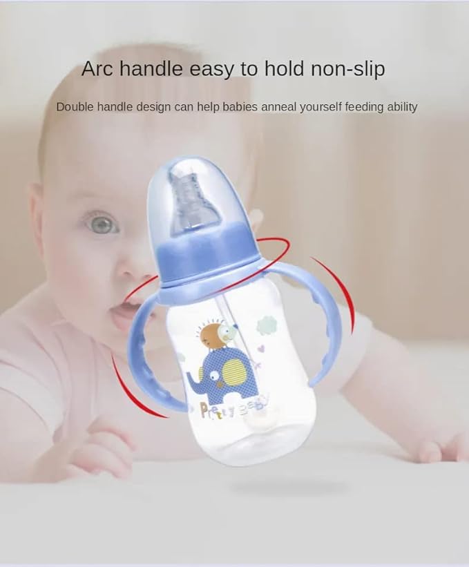 Pretty Baby 5oz (145ml) 4-Pack Anti-Colic Baby Bottles for Newborns, BPA-Free, Breastfeeding Transition, Vented for Gas & Colic Relief Ideal for Baby Registry