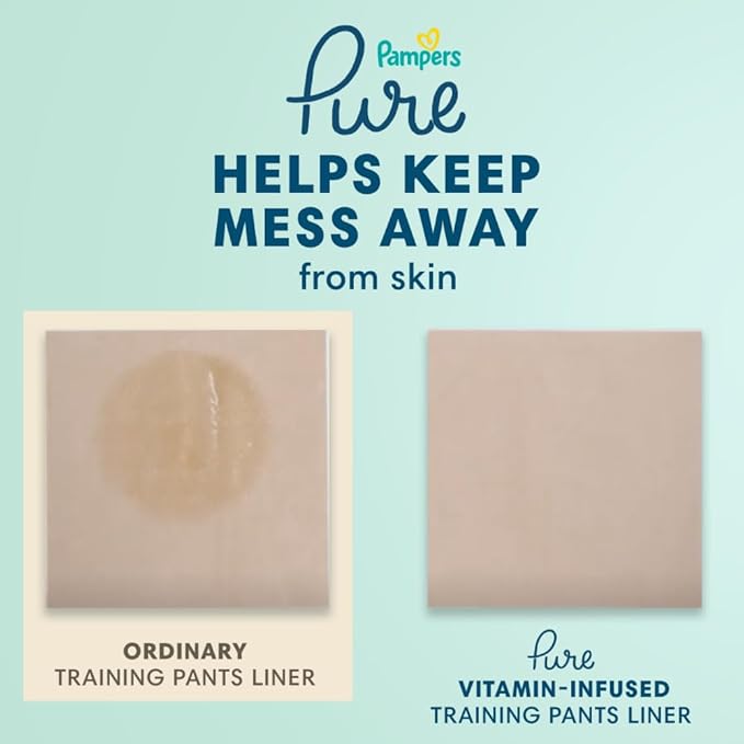 Pampers Pure Protection Training Underwear, Unisex, Size 4T5T, 52 Count, Premium, Hypoallergenic, Soft, Absorbent