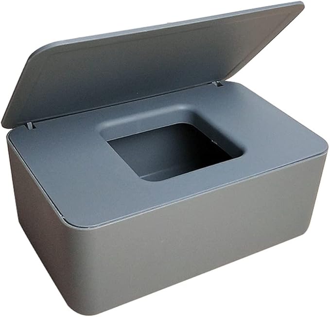 VALINK Wipes Dispenser Holder, Dustproof Tissue Storage Box Case Wet Wipes Dispenser Holder with Lid for Home Office Desk Car