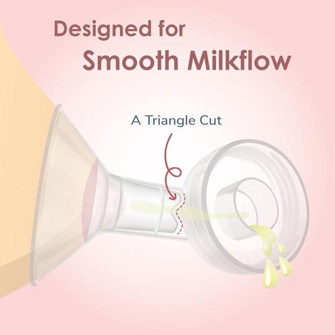 Maymom Flange Insert 10 mm Compatible with Medela and Spectra 24 mm Shields/Flanges. Use with Medela Freestyle and Momocozy S9/S11/S12 to Reduce Nipple Tunnel Down to 10 mm; Fit Momcozy 24 mm Cup.