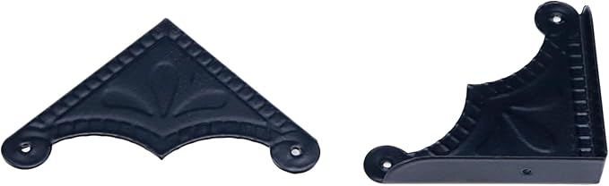 T Tulead 30PCS Box Corner Guard Furniture Edge Protectors 1.89"×1.89"×0.43" Black Corner Guard Cover with Nails,for Cabinet,Desk,Toolbox