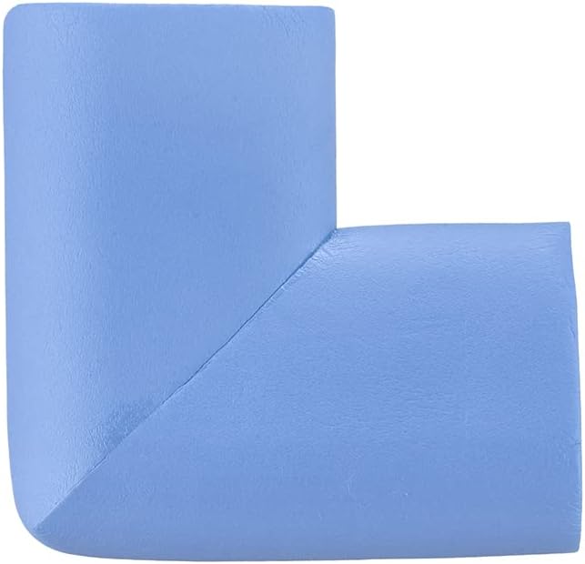 uxcell Corner Guards Edge Protectors, 4Pack Foam Safety Bumper L Shape, 55mm/2.16"(L) for Furniture Corner Table Edge Guard, Blue