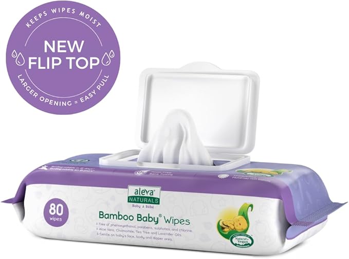Aleva Naturals Bamboo Baby Wipes - 480 ct