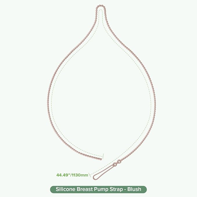 haakaa Silicone Strap for haakaa Gen.1/2/3 Breast Pump Manual Breast Pump Strap | Color: Blush