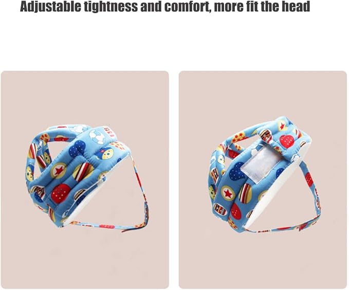 Baby Safety Helmet Baby Head Protector Upgarded for Baby Walking Crawling Running Infant Toddlers Head Protective Hat Head Cushion Headguard Bumper Bonnet Lightweight Breathable Adjustable 0-3 Yeas