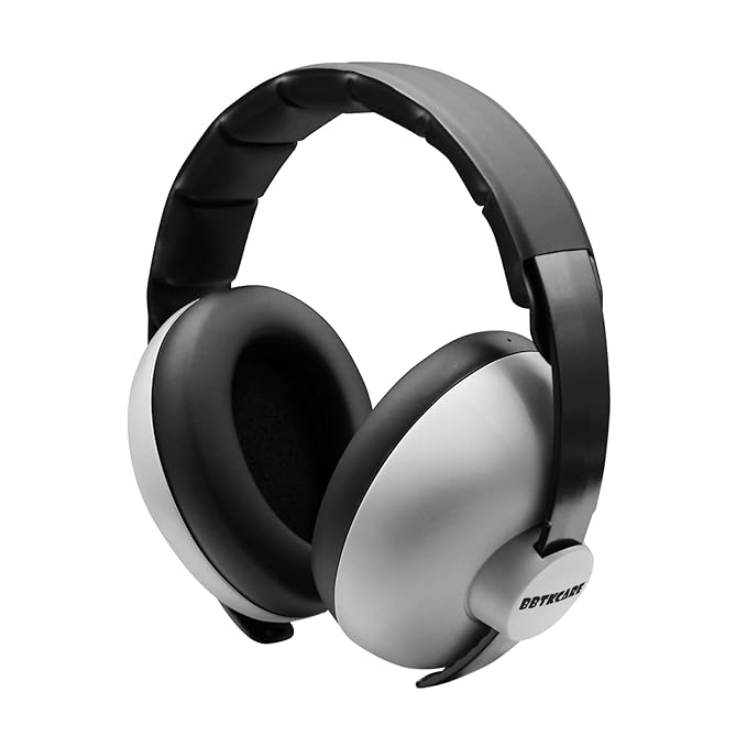 BBTKCARE Baby Ear Protection Noise Cancelling Headphones for Babies for 3 Months to 3 Years - Grey
