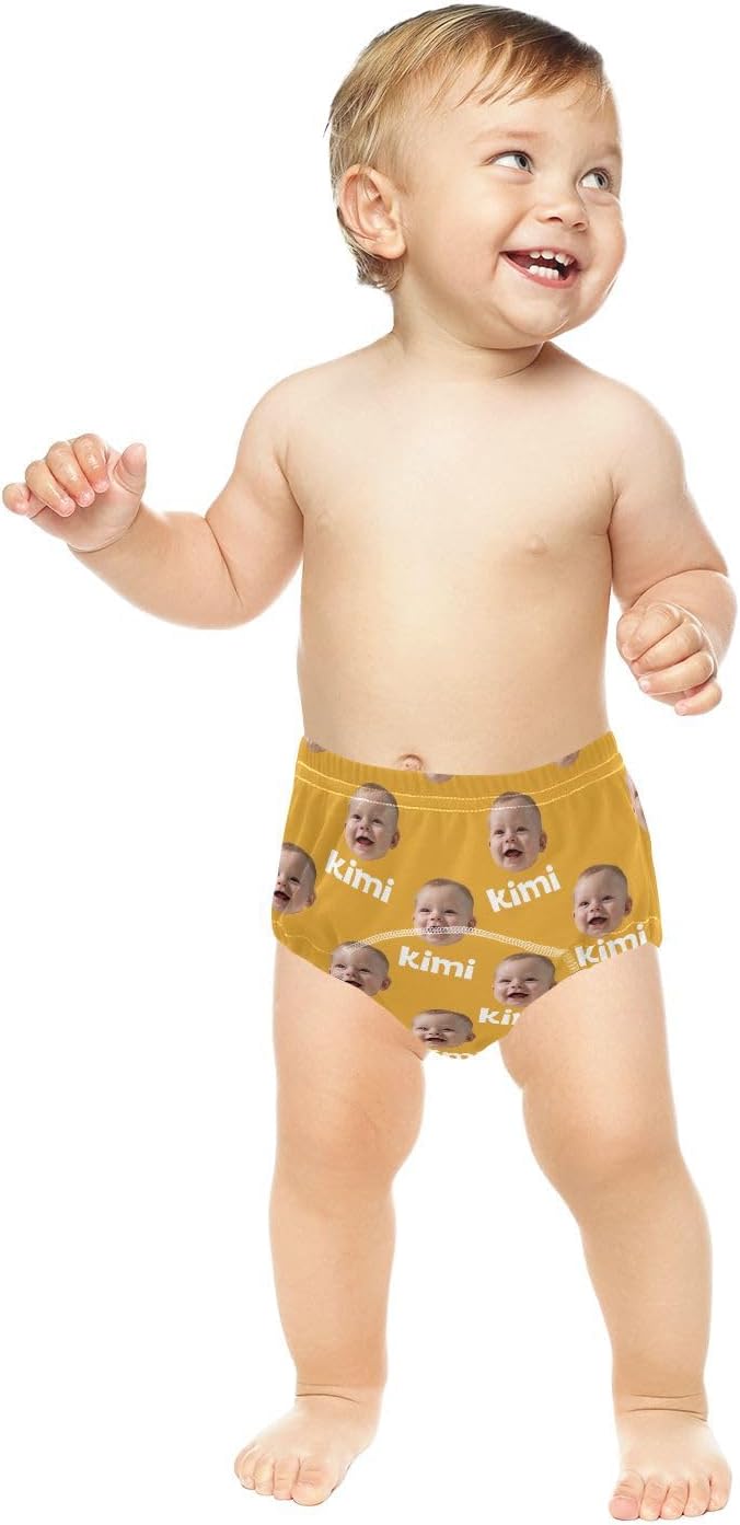 Joko Ivery 1 Yellow Orange Custom Potty Training Pants Traning Potty Panty Soft for Boys Toddlers Girls 2T 3Pcs