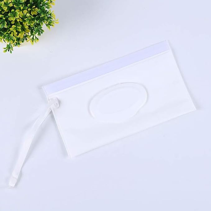 TOPINCN Baby Wipe Dispenser, Portable Wet Wipes Dispenser Holder with Lids for Napkin Nappy Paper Tissue Wipes Contianer Travel Wet Wipe Pouch