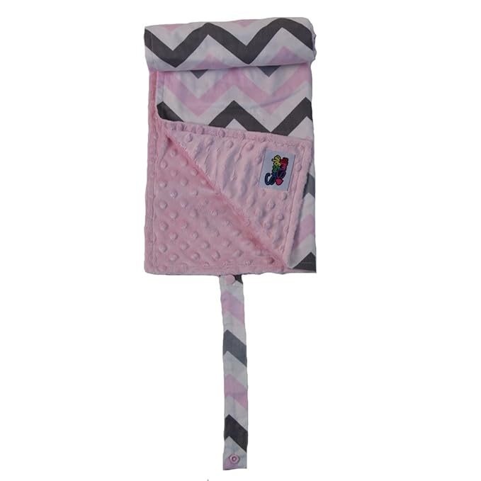 Baby Travel Changing Pad, Pink Chevron