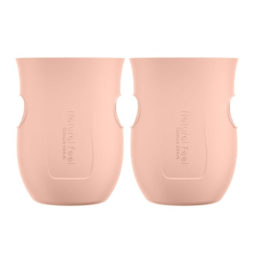 Gulicola Glass Baby Bottle Silicone Sleeves, Pink, 5 oz - 2pks