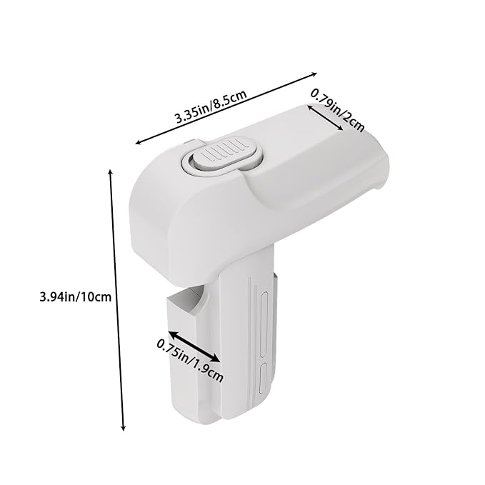 2 Pack Upgrade Child Proof Refrigerator Lock with Two Ways to Open, Home Fridge Freezer Door Lock Latch Catch to Keep Door Closed, no Tools Need or Drill (White)