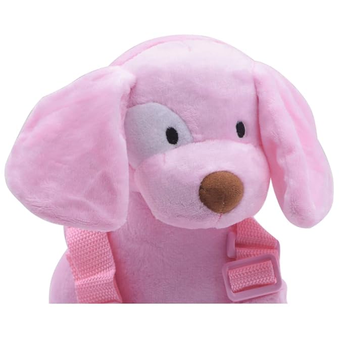 2 in 1 Dog Toddler Safety Harness Backpack Children's Walking Leash Backpack Pink Toddler Leash for Girls Kid Leash for 1-3 Years Old
