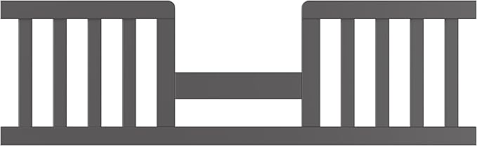 Child Craft Toddler Bed Guard Rail Converts Camden 4-in-1 Convertible Crib into Toddler Bed, Made of Pinewood, Non-Toxic Finish (Cool Gray)