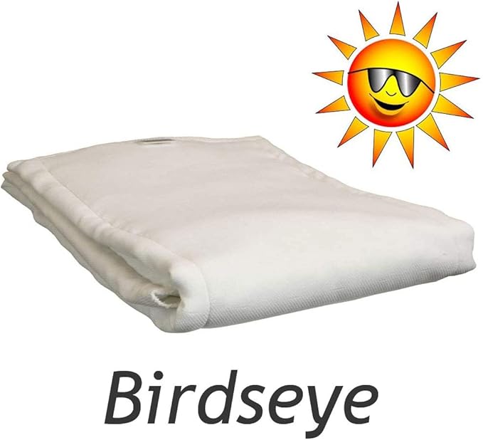 LeakMaster Adult Prefold Cloth Diapers Birdseye Weave - 100% Cotton Reusable and Washable Diapers - Soft, Absorbent & Durable - Day Weight - Size Medium