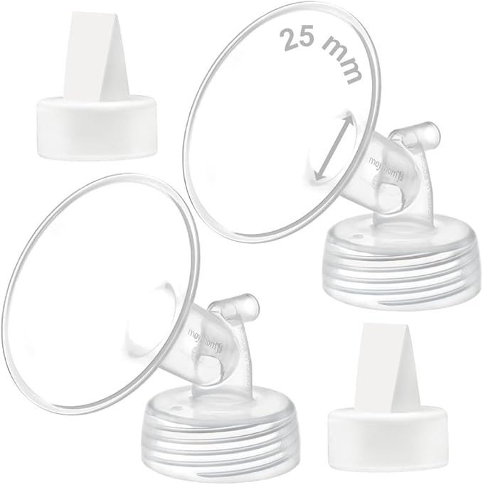 Maymom 25 mm Flange and Duckbill Valve Compatible with Spectra S1 S2 S9 Plus Not Original Spectra Pump Parts Replace S2 Pump Parts Flange Duckbill Valve