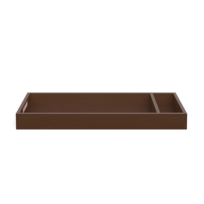 Child Craft Universal Changing Table Topper, Convert Dresser into a Changing Table Surface, Securely Attaches, Non-Toxic, Baby Safe Finish (Toasted Chestnut)
