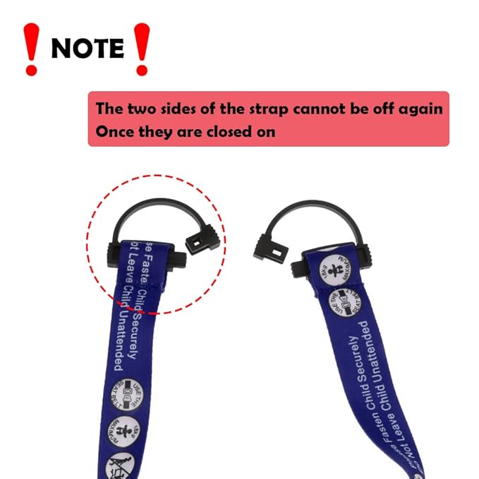 Hooshing Baby Kids Safety Seat Belt Adjustable Supermarket Shopping Cart Belt Chair Seat Belts Blue