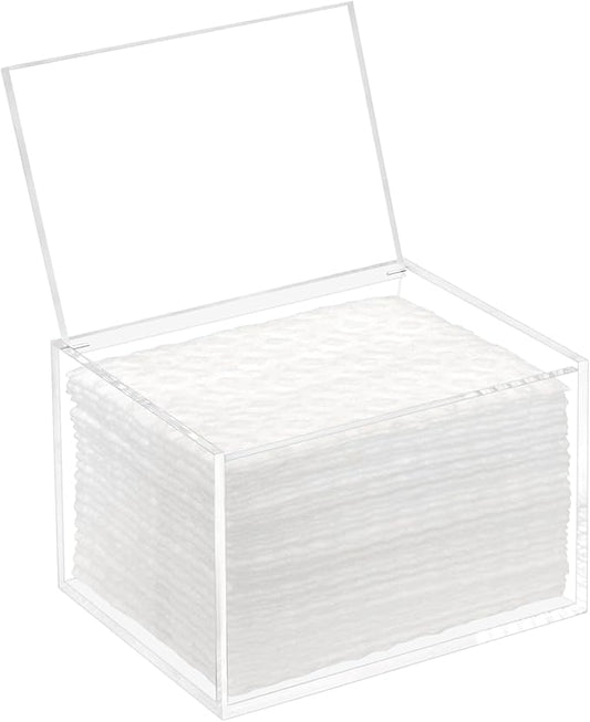 Dry Sweeping Cloths Pad Holder Container, Floor Mopping Storage Acrylic Box for Fabric Softener Sheets, Clear