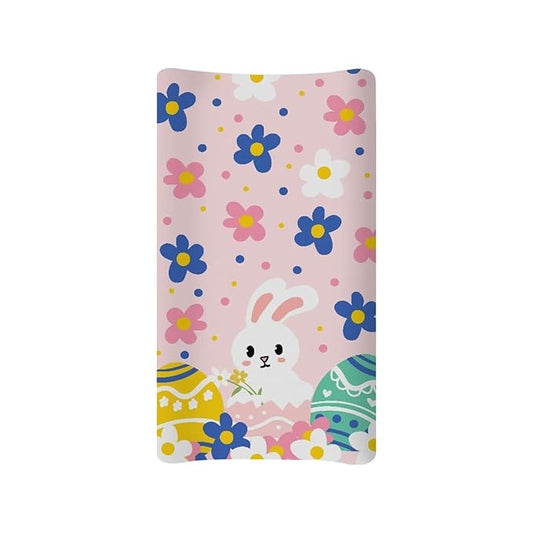 Easter Eggs Changing Pad Cover Baby Girls Boys Pink Diaper Change Table Sheet Rabbit Cover Soft Stretchy Changing Table Covers Mat Sheet Cover Soft Breathable