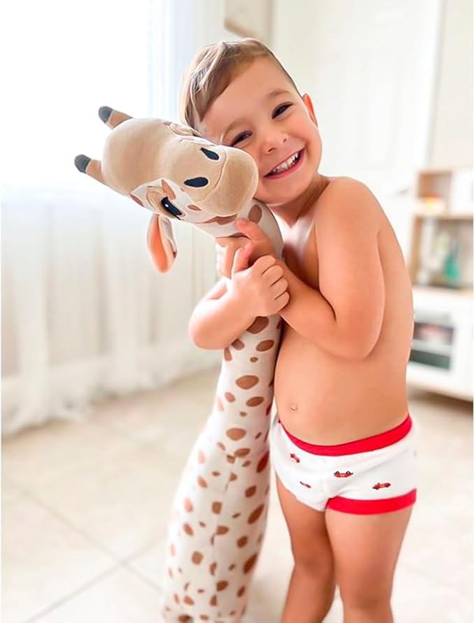 BIG ELEPHANT Potty Training Underwear, 100% Cotton Absorbent Unisex Toddler Pee Pants for Boys Girls