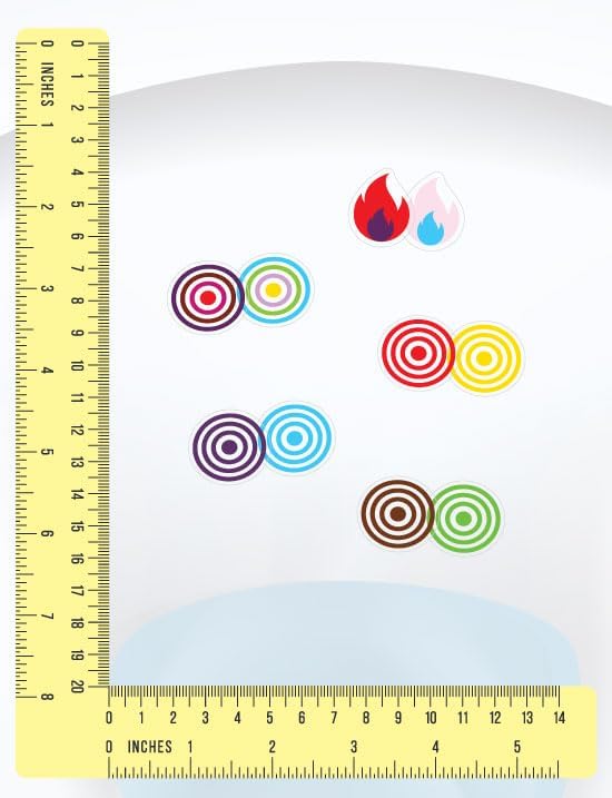 Color Change Bullseye Toilet Target Stickers with Applicator Tool for Potty Training & Toilet Training. Color Changing When Wee Hits the Target, Then Returns to Normal When Toilet is Flushed.