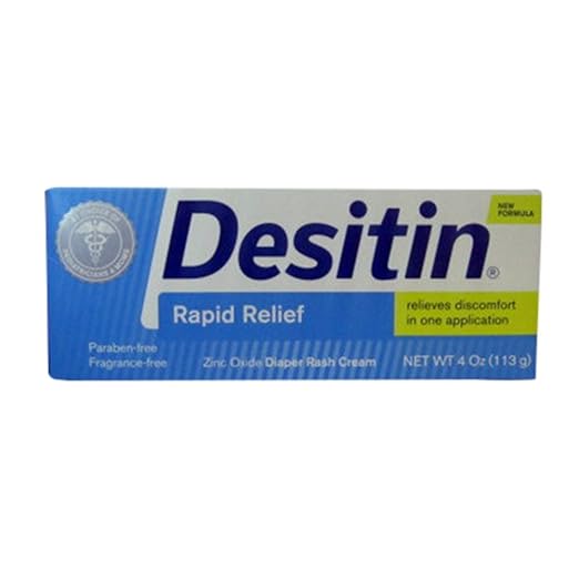 Desitin Rapid Relief Creamy Ointment, 4-Ounce Tube (Pack of 2)